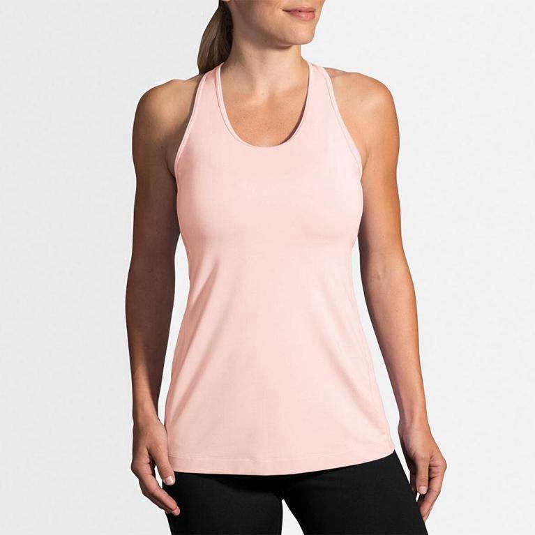 Brooks Pick-Up Australia - Women's Running Tank Top - Pink (497130-JPK)